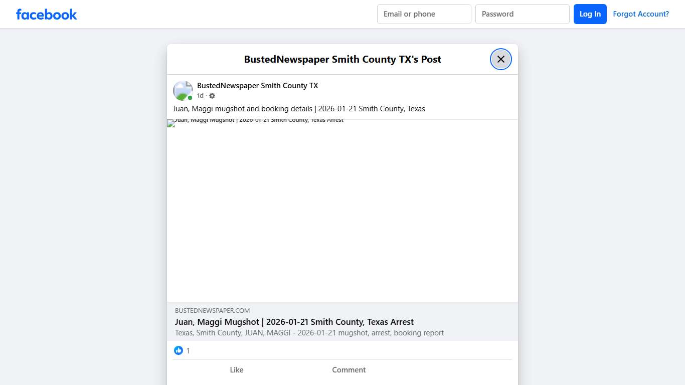 Juan, Maggi mugshot and... - BustedNewspaper Smith County TX Facebook